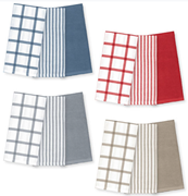 Premium Terry Kitchen Towels 3-Pack Assorted