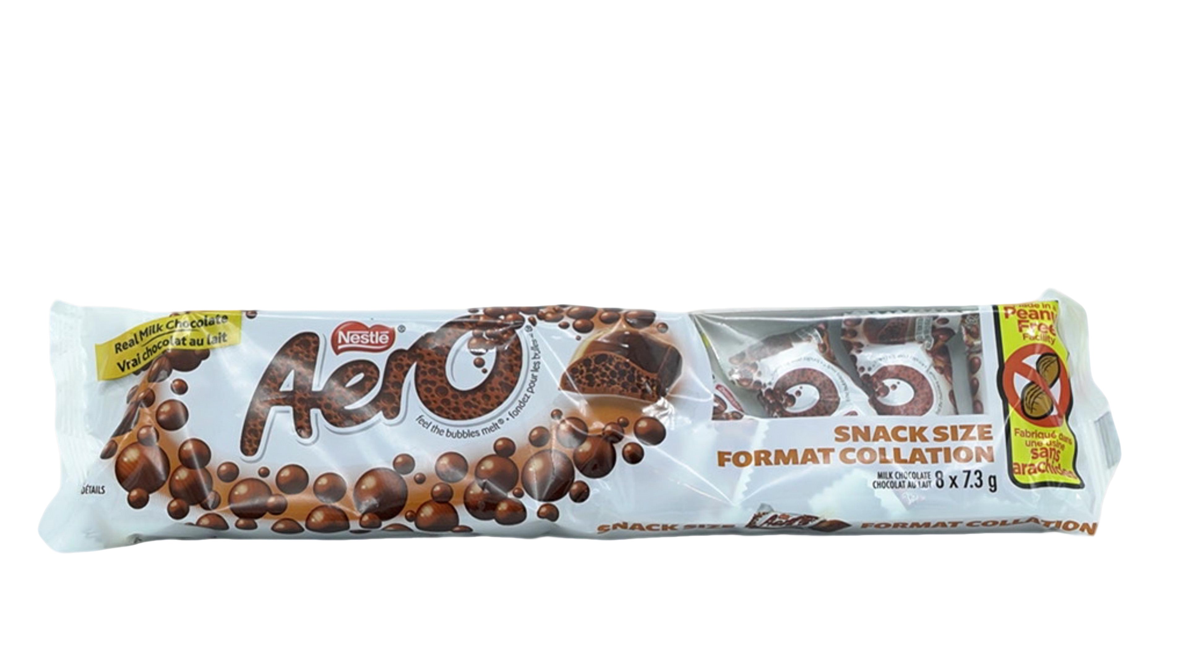 Nestle Aero Chocolate Bar Snack Size 8 Pack
