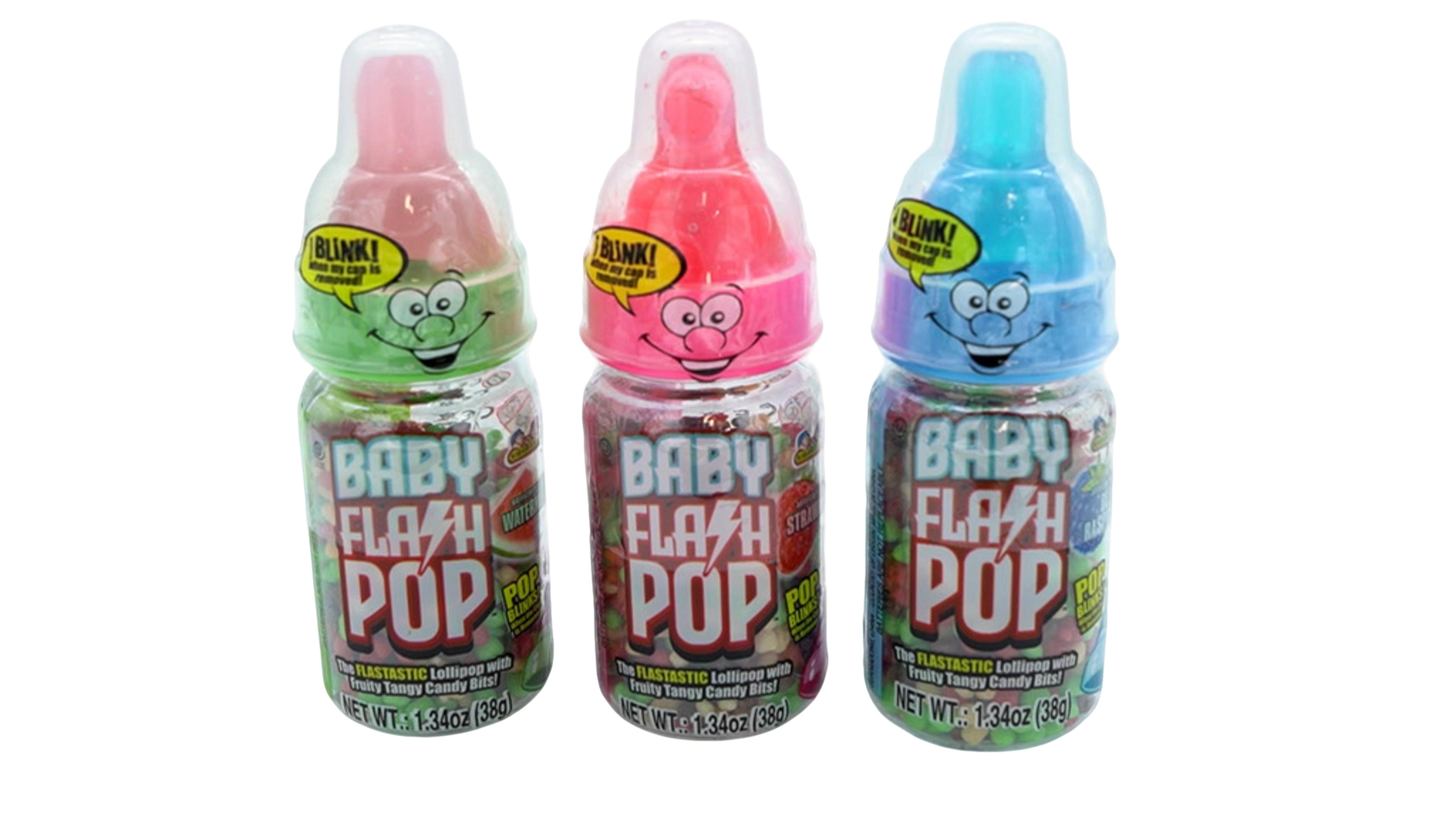 Assorted Baby Flash Pop Candy 38g - Fun Lollipop Treats