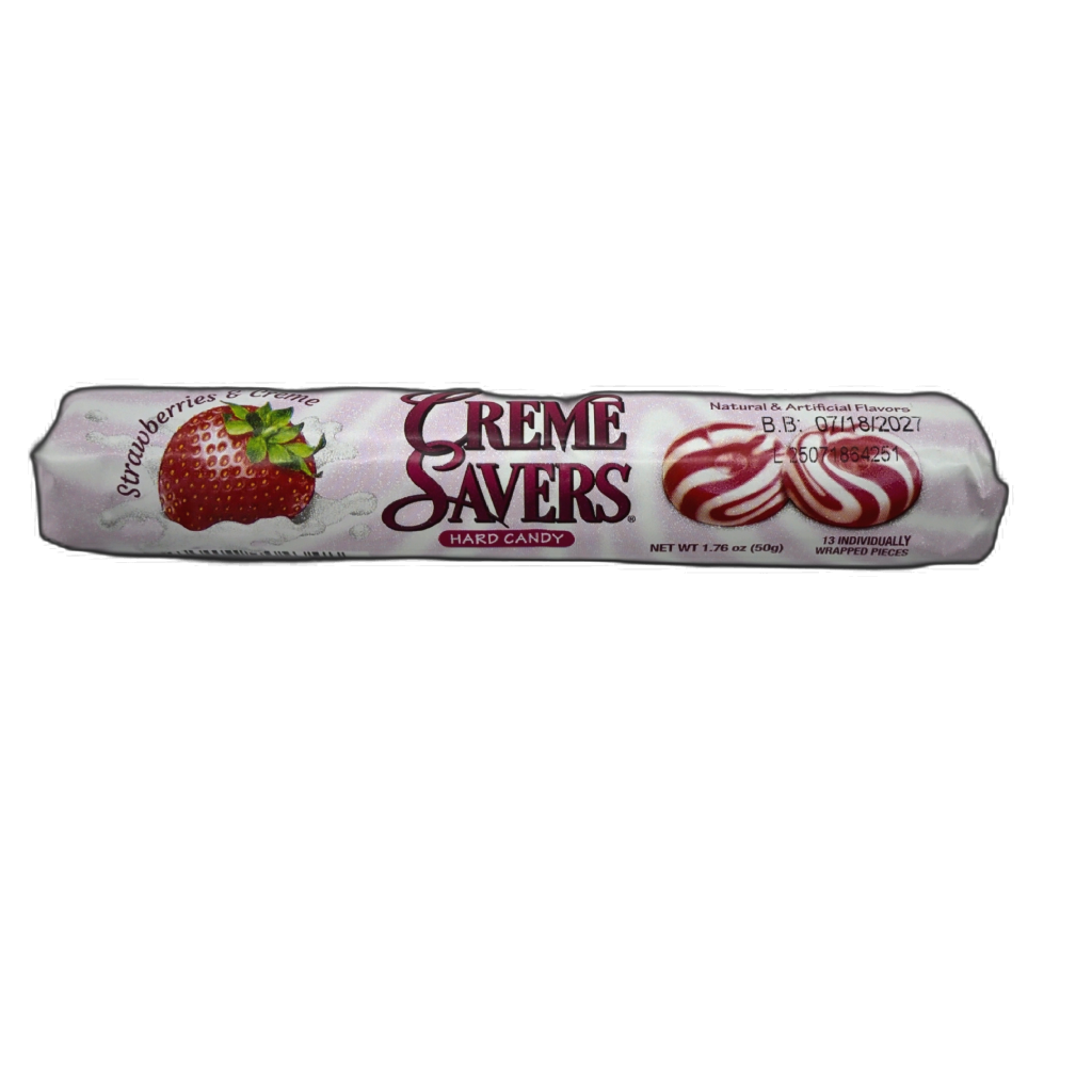 Creme Savers Strawberries and Creme Hard Candy 50g