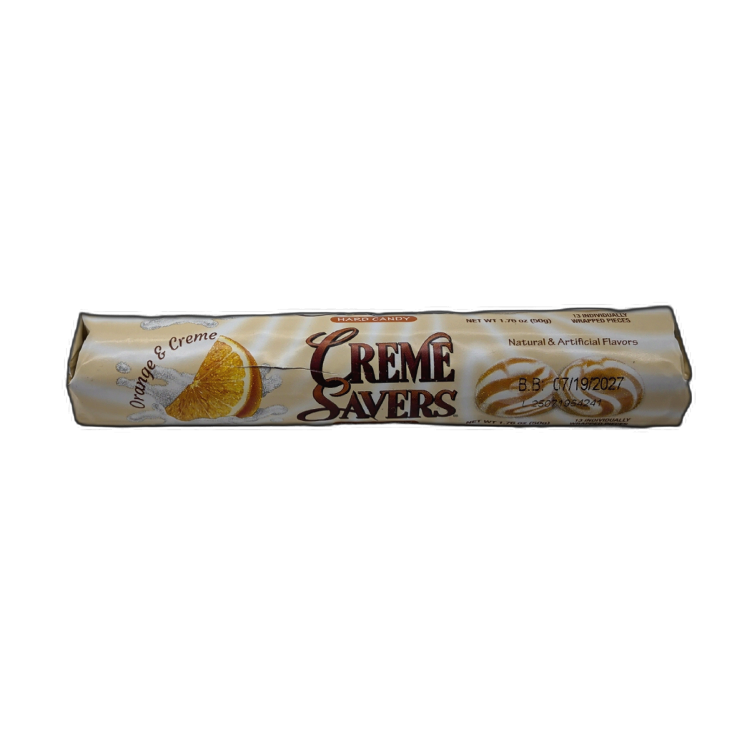 Creme Savers Orange and Creme Hard Candy 50g