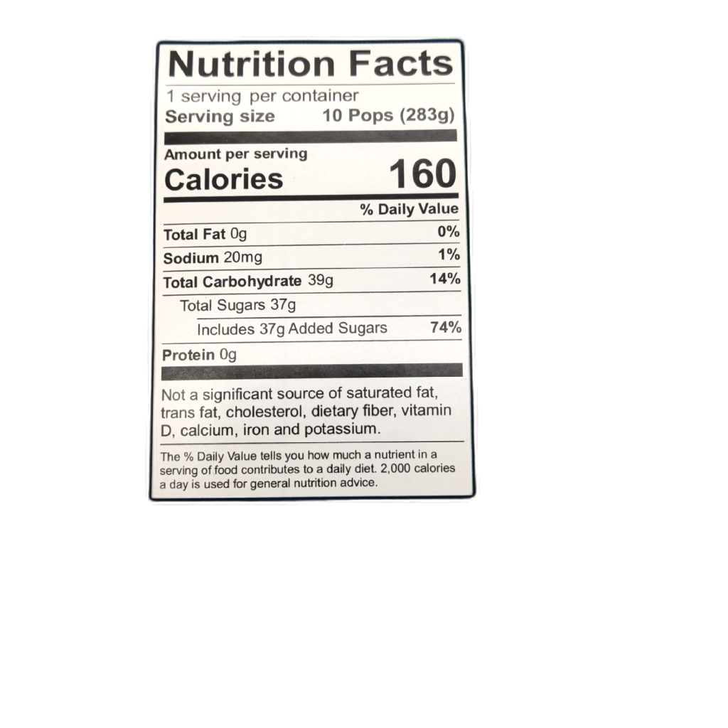Jolly Rancher Freezer Pops 10-Pack — packaging detail