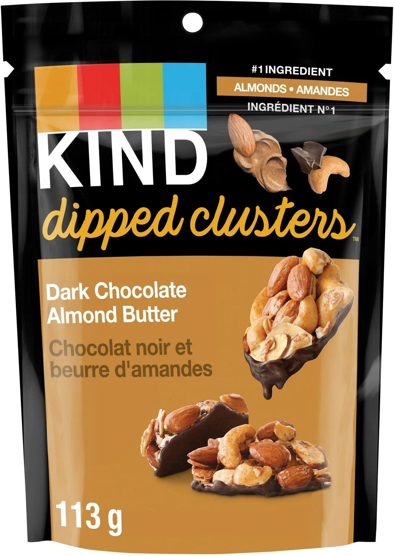 KIND Dipped Clusters Dark Chocolate Almond Butter 113g