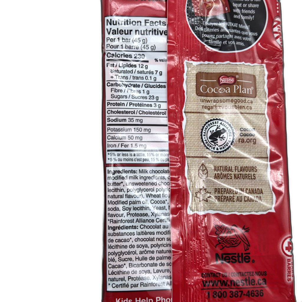 Kit Kat wafer chocolate bars multipack — detail