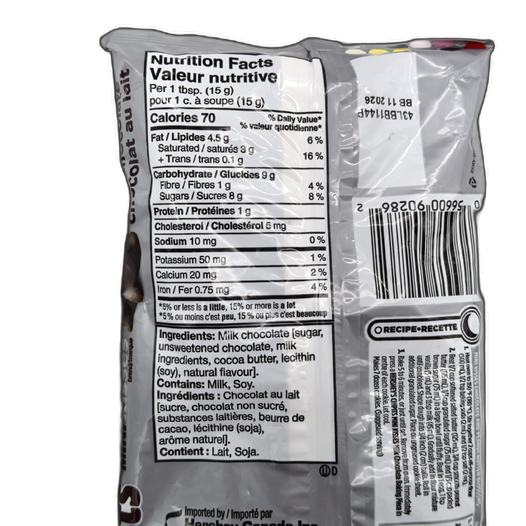Hershey's Mini Kisses Chipits Milk Chocolate 270g. - view 2