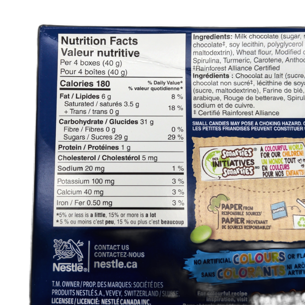 Smarties Snack Size Candy 25-Pack ā detail