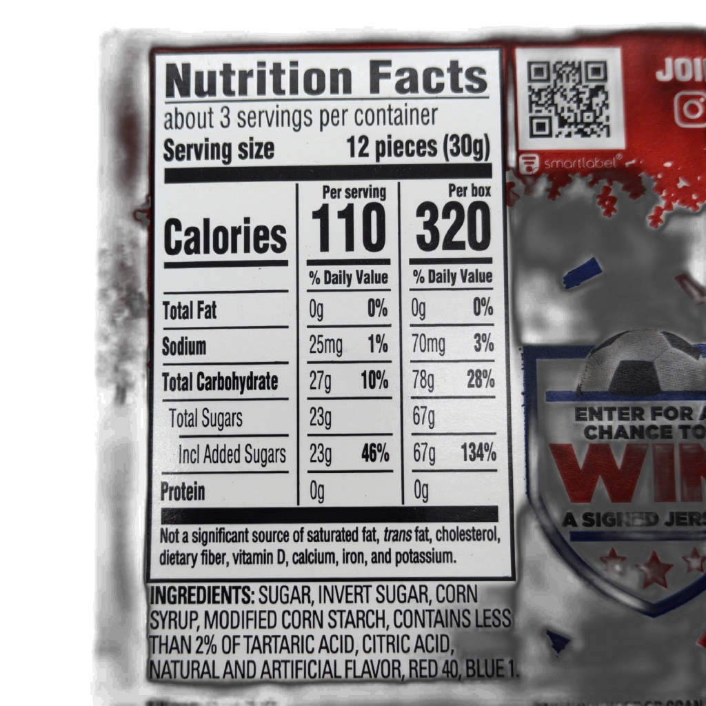 Sour Patch Kids Red, White & Blue 87G— side view