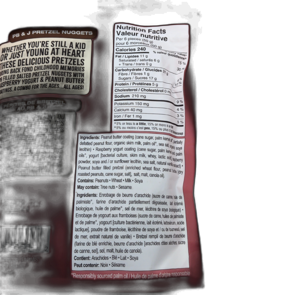 Sunridge Farms PB&J Pretzel Nuggets, packaging detail