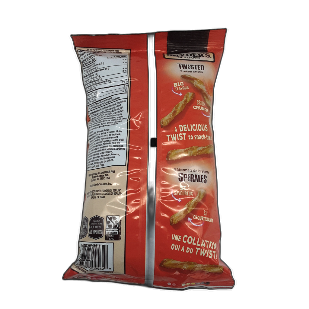 Twisted Butter & Garlic Pretzel Sticks 340g — detail