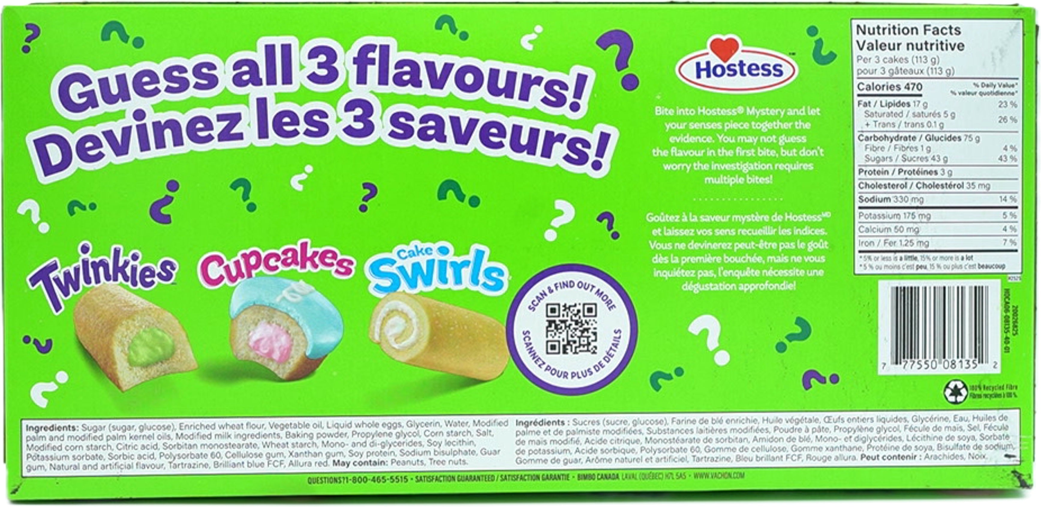 Twinkies Mystery Flavour 3 Cakes 113g. Hostess (or Box Of 9/$3.99)