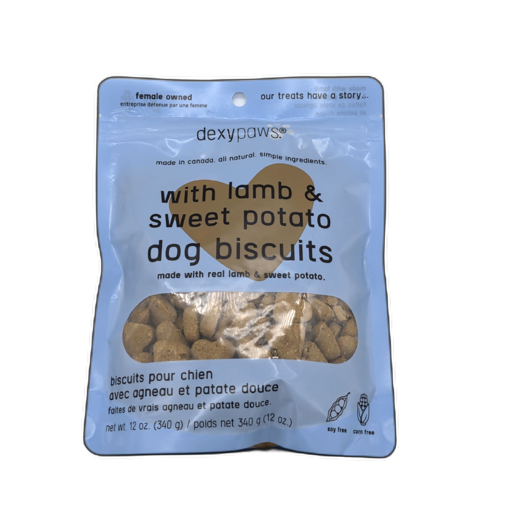 Dexypaws Lamb and Sweet Potato Dog Biscuits 340g