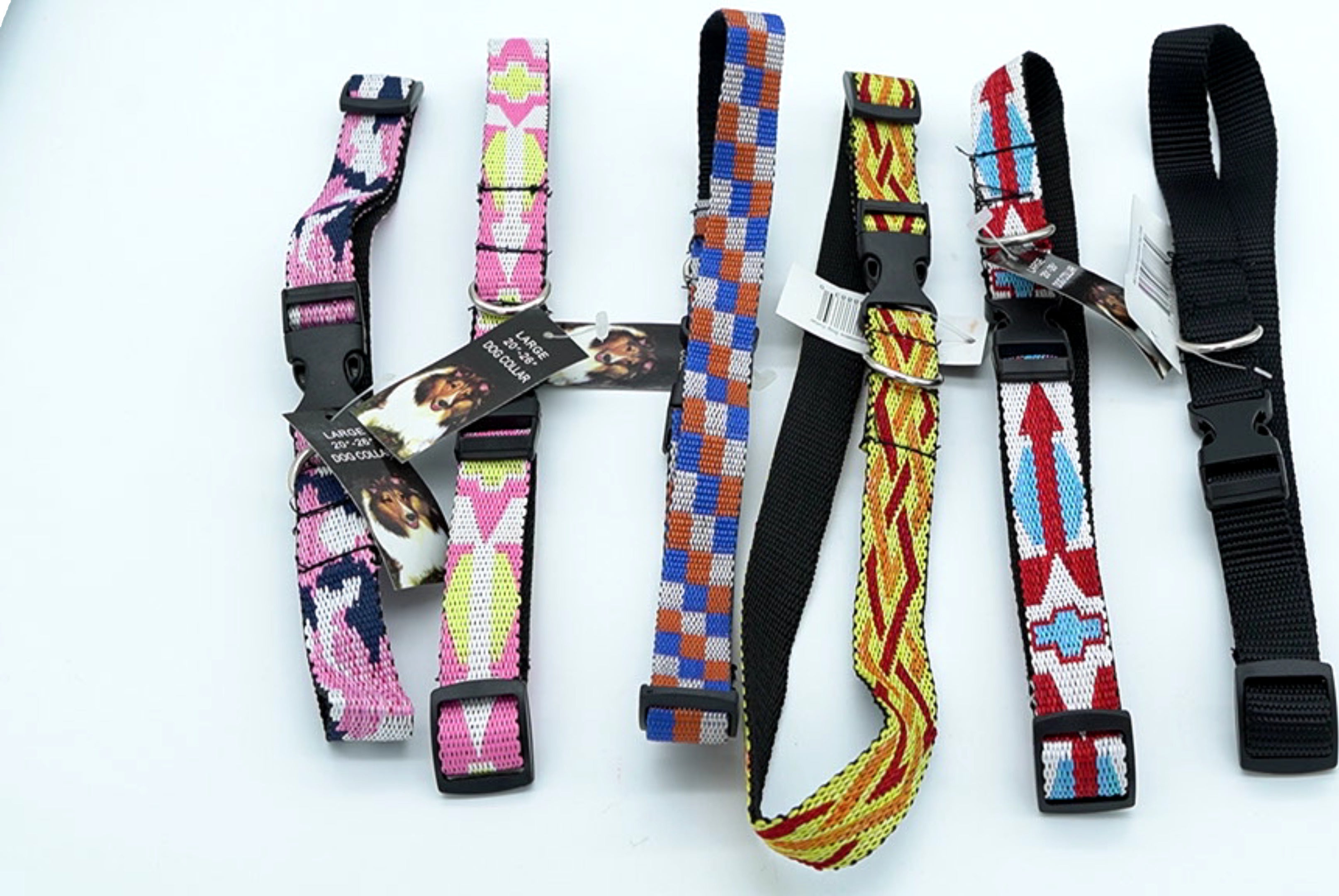 Large Dog Collar Assorted 20"-26" Adjustable