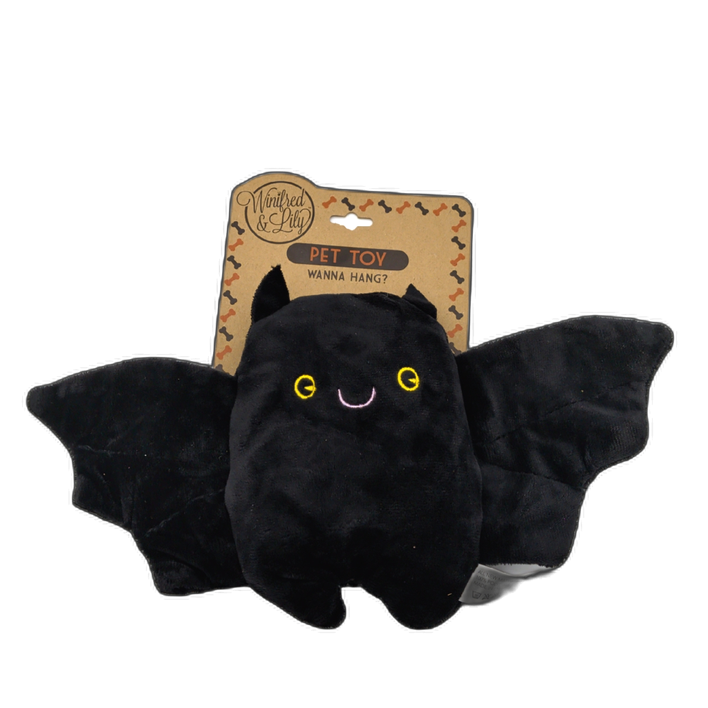 Dog Toy Plush Crinkle Bat Winifred & Lily