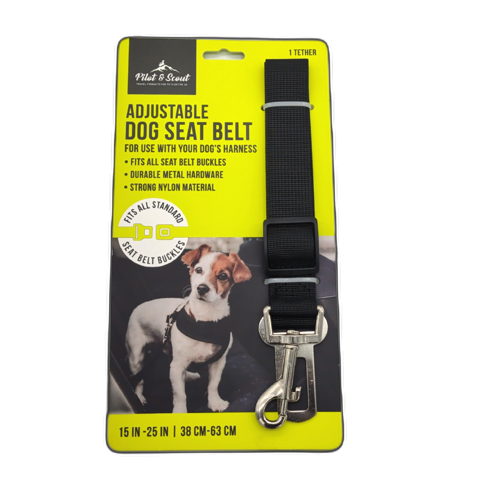 Adjustable Dog Seat Belt 15" - 25" Pilot &