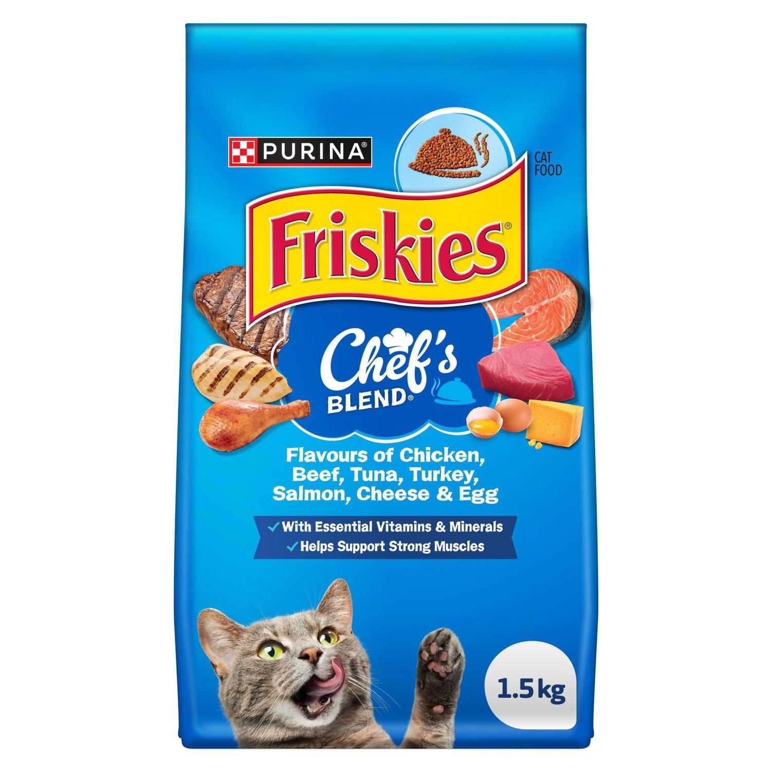 Purina Friskies Chefs Blend Cat Food 1.5kg