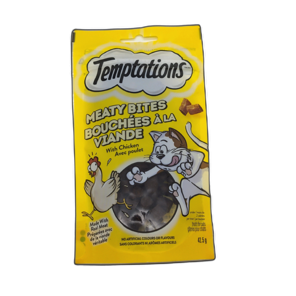 Temptations Meaty Bites chicken cat treats 42.5g pouch