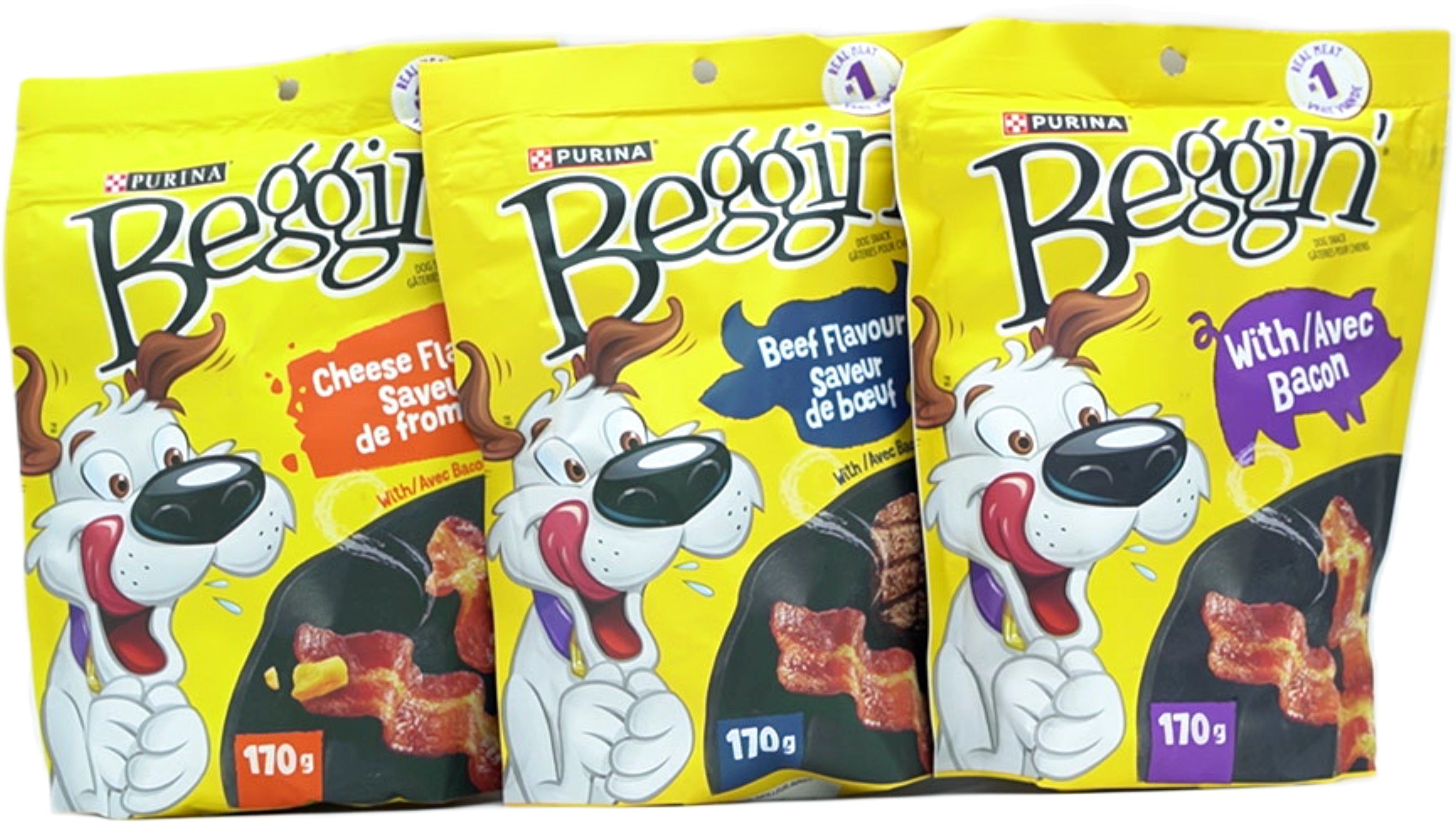 Purina Beggin Dog Treats Assorted 170gm (4 for $9.99)(Endcap)