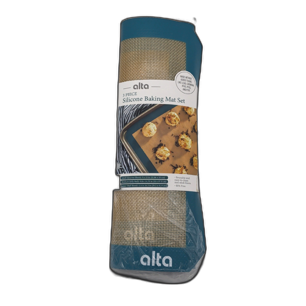 3pc Silicone Baking Mat Set Alta