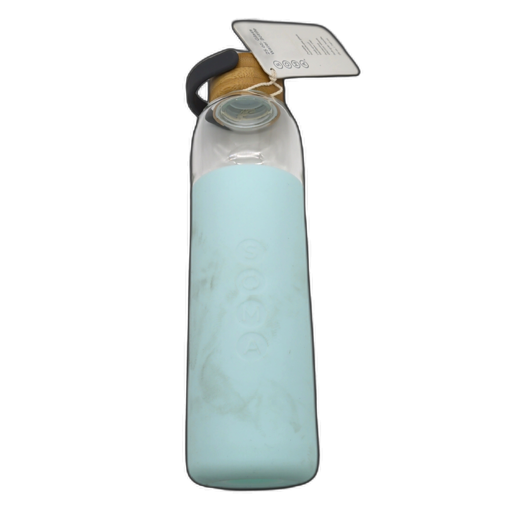 25oz. Glass Water Bottle Mint Soma