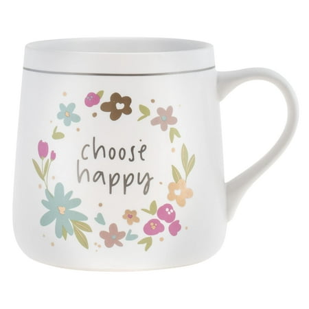 Flora Mug Choose Happy 16oz