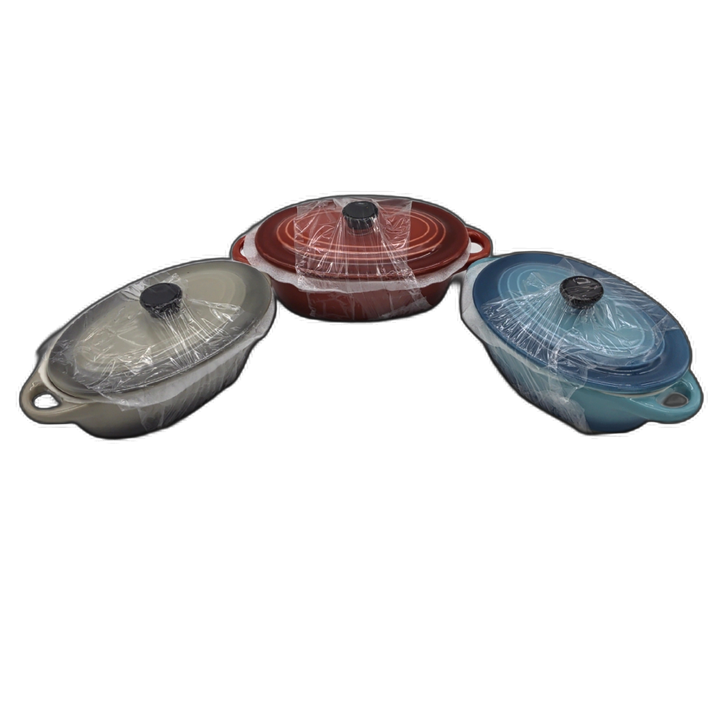 Oval Ceramic Oven Dish 190mL Assorted Colours