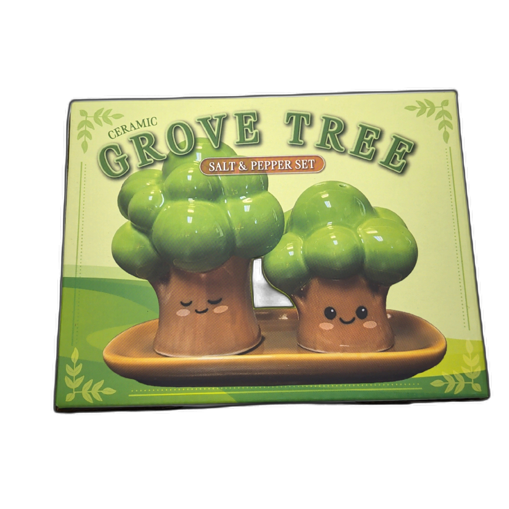 Ceramic Grove Tree Salt & Pepper Set Streamline Imagined