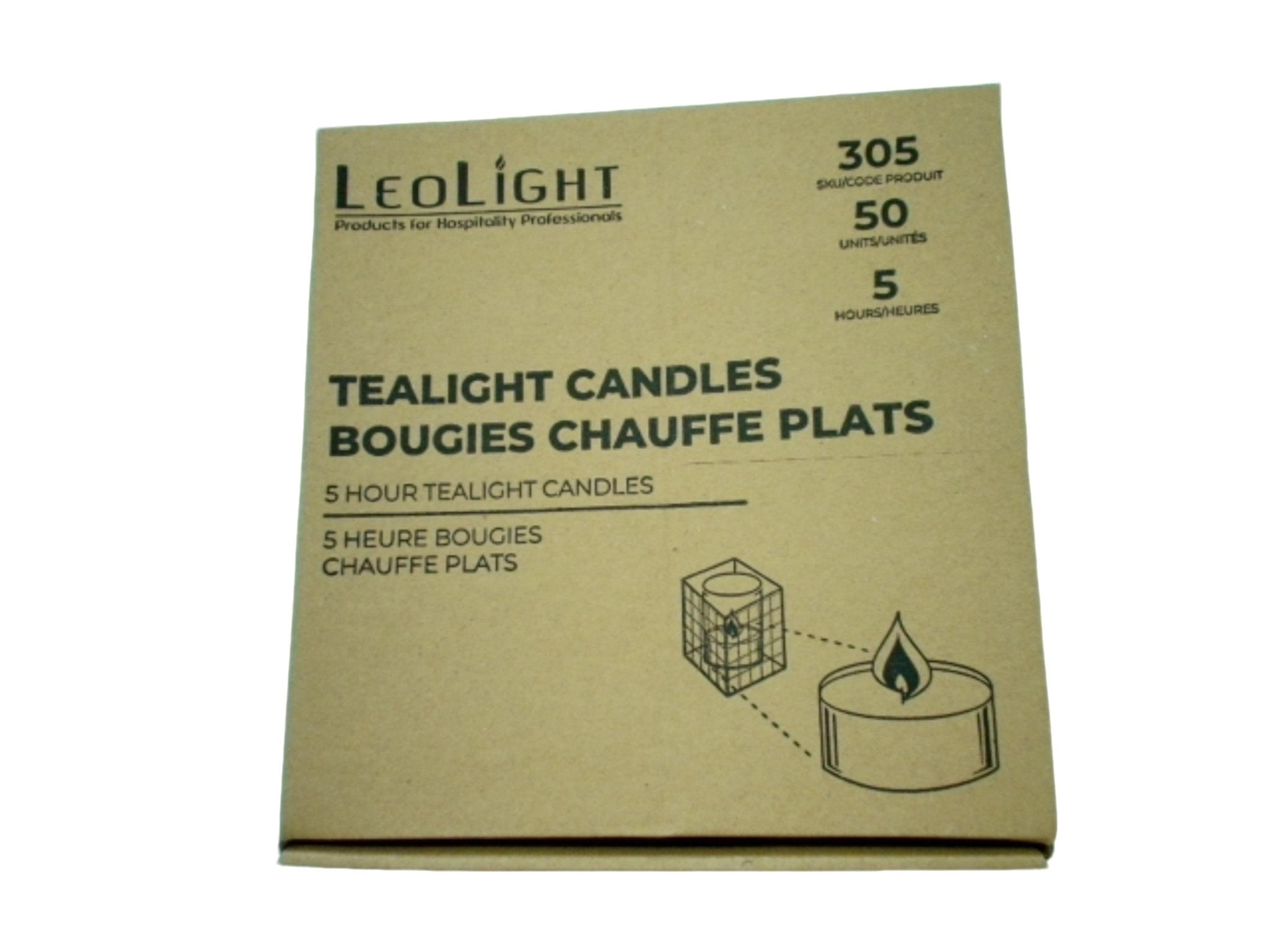 5 - Hour Long Burn Tealight Candles Bulk 50 - Pack - Brantford Surplus