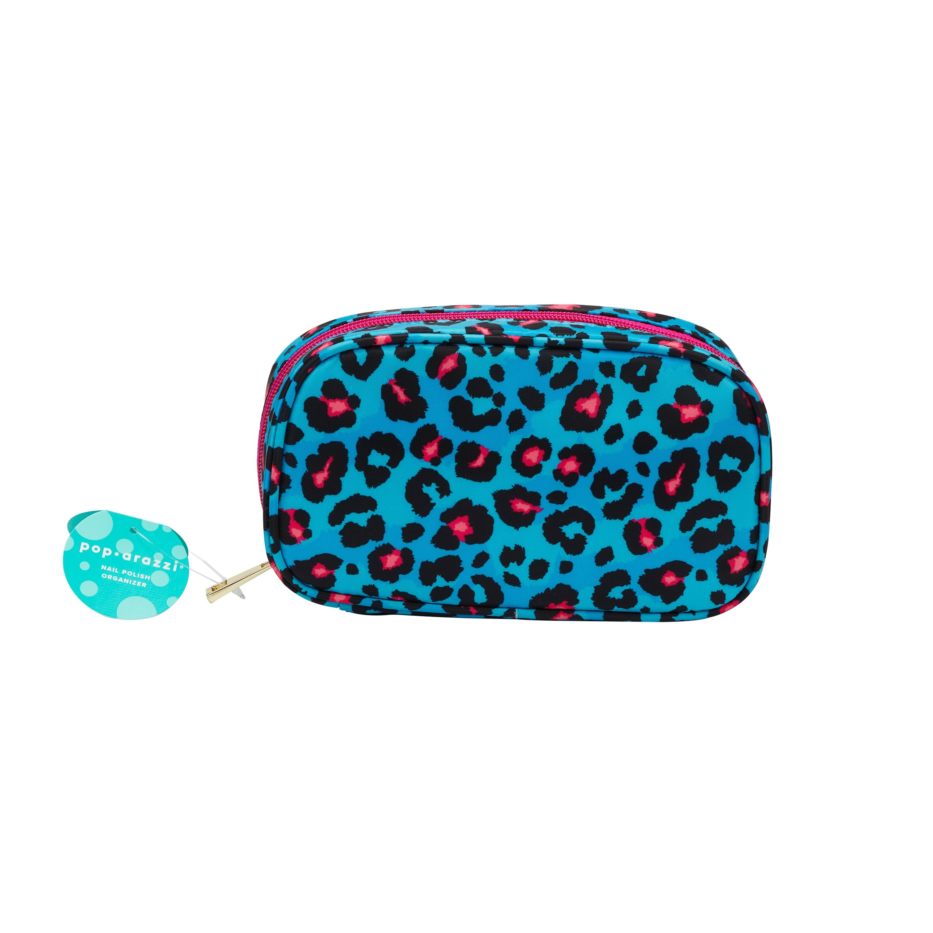 Pop-Arazzi Nail Polish Organizer Blue Leopard — packaging