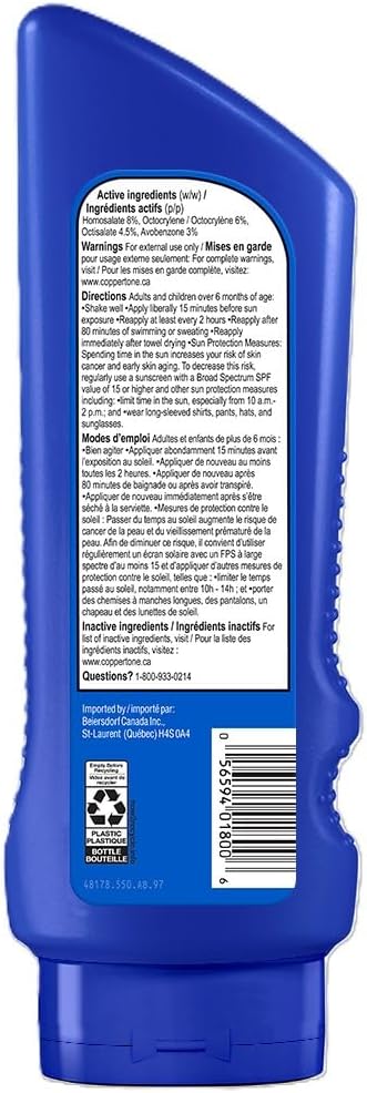 Coppertone Sport Sunscreen Lotion SPF 30 4-in-1 Performance