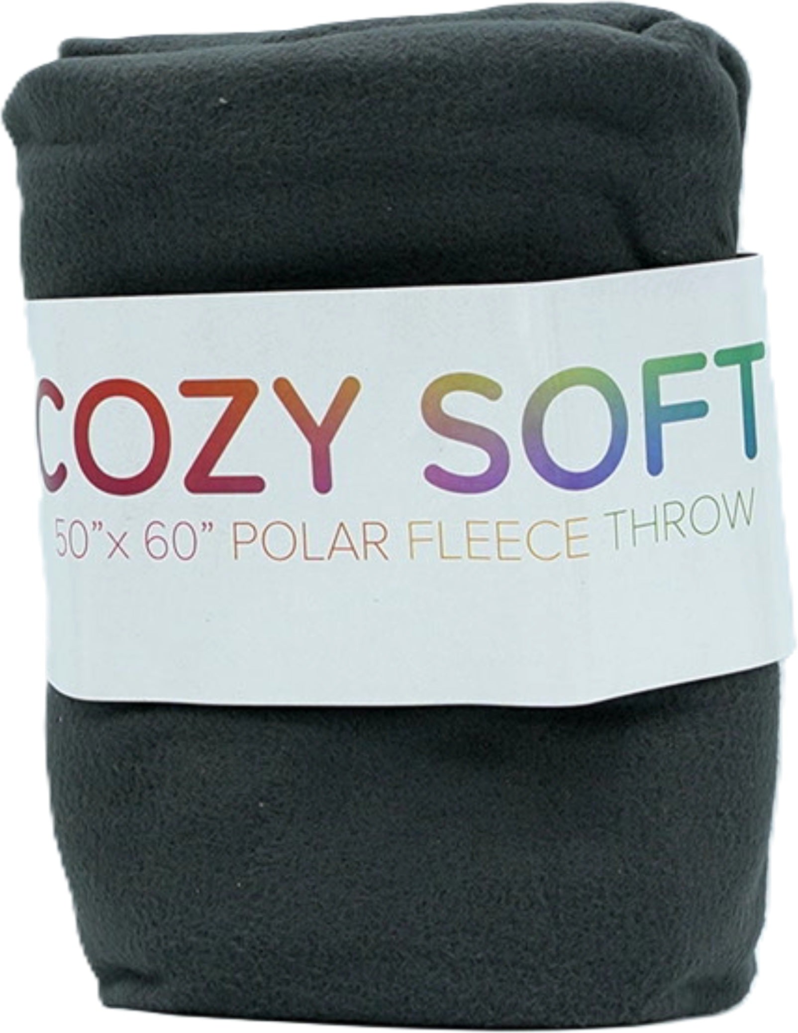 Dark Grey Polar Fleece Throw Blanket 50x60 Soft