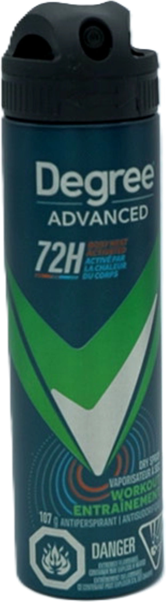Degree Advanced Antiperspirant Dry Spray Workout 107g