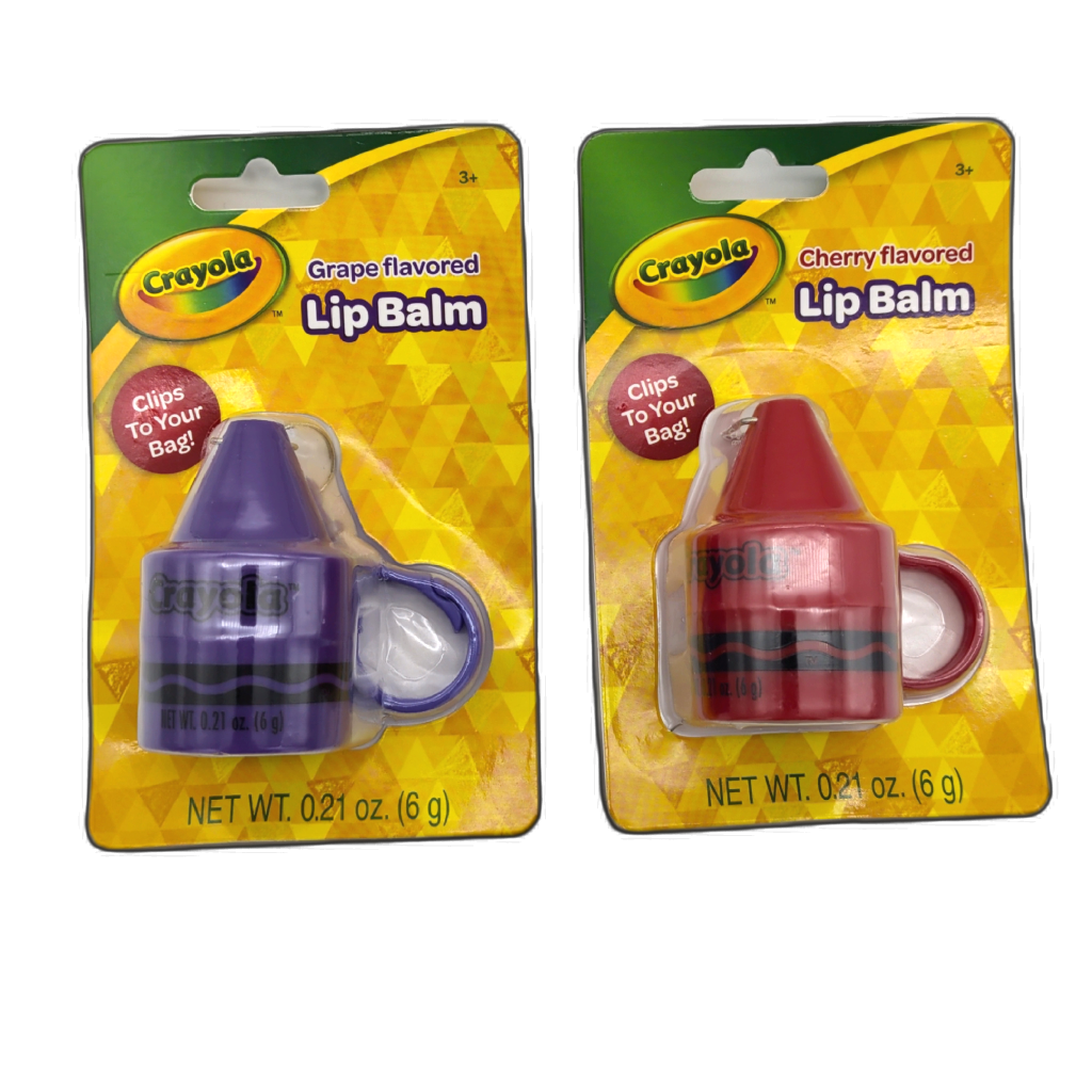 Crayola Flavoured Lip Balm Cherry or Grape 6g