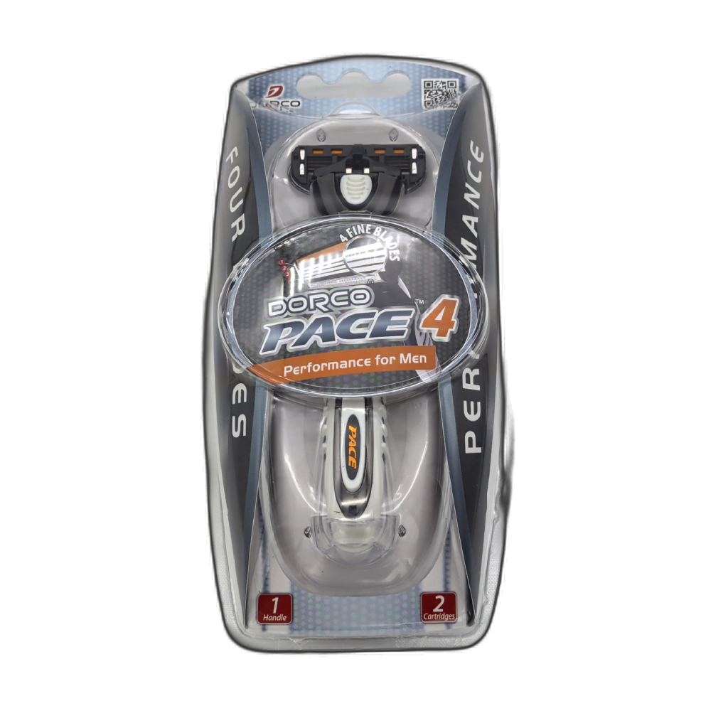 Dorco Pace 4 Men's Razor with 2 Cartridges