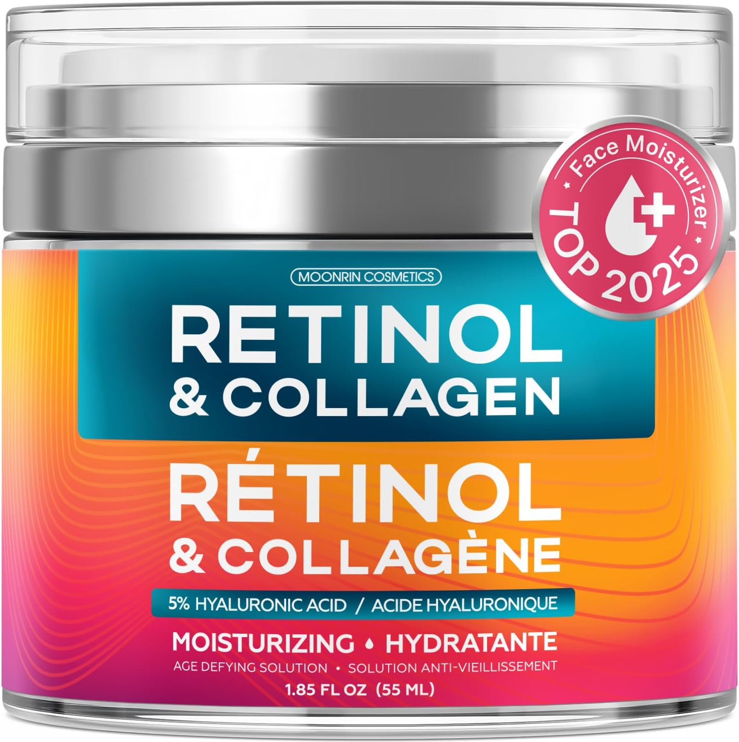 Moonrin Retinol Collagen Face Cream with Hyaluronic Acid