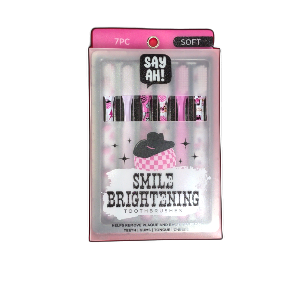 Say Ah Smile Brightening Toothbrushes 7 Pack Soft