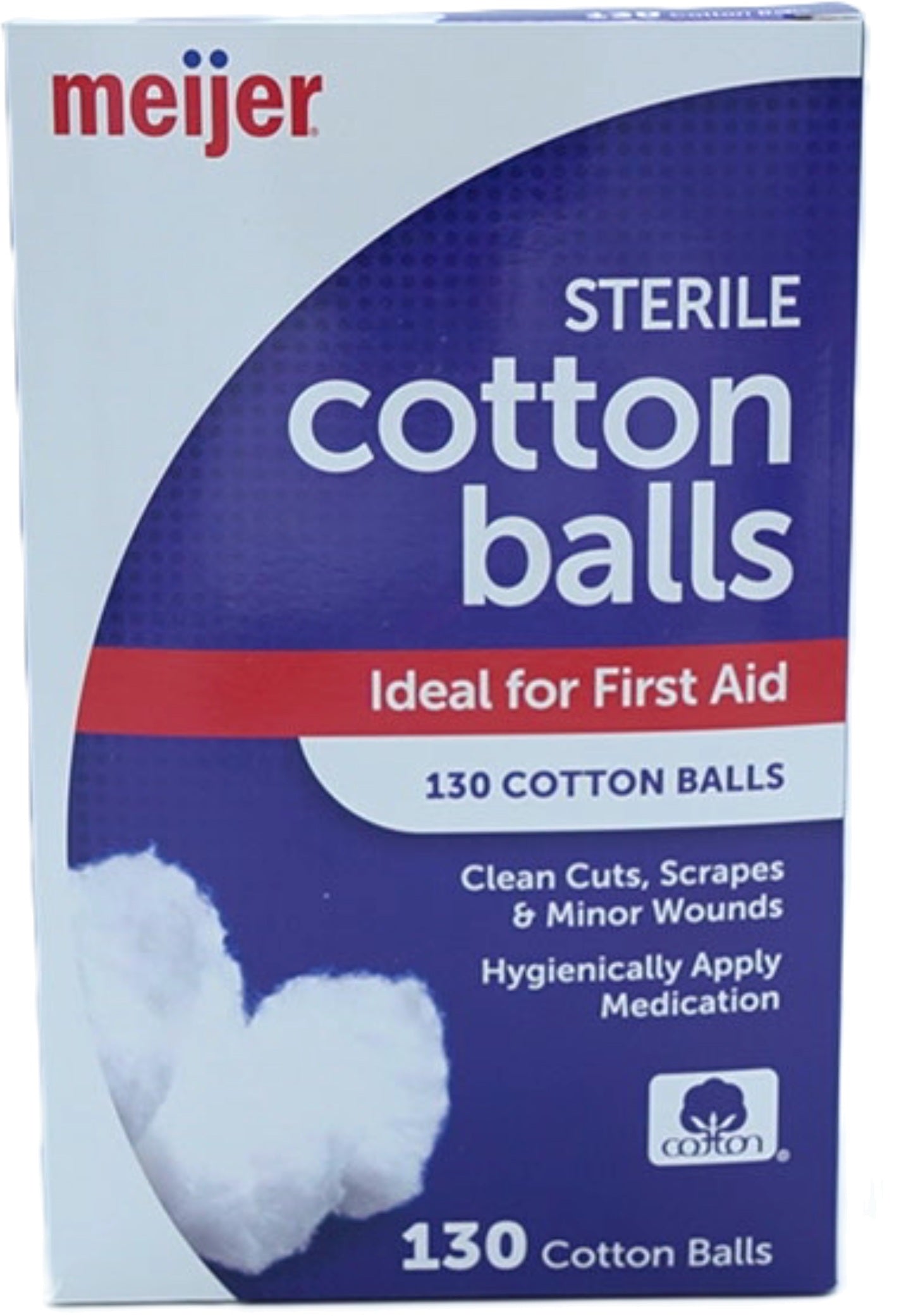Meijer Sterile Cotton Balls 130 Pack