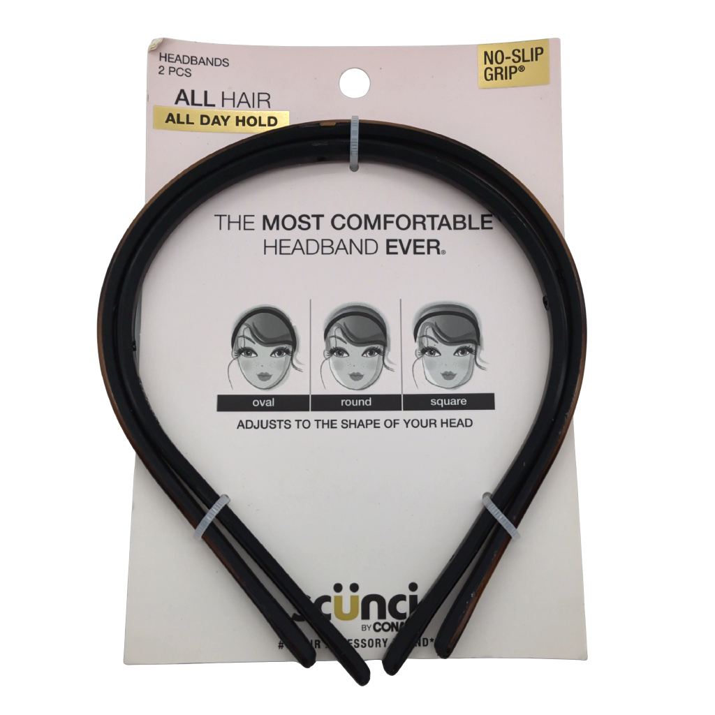 Scunci No Slip Grip Headbands 2 Pack
