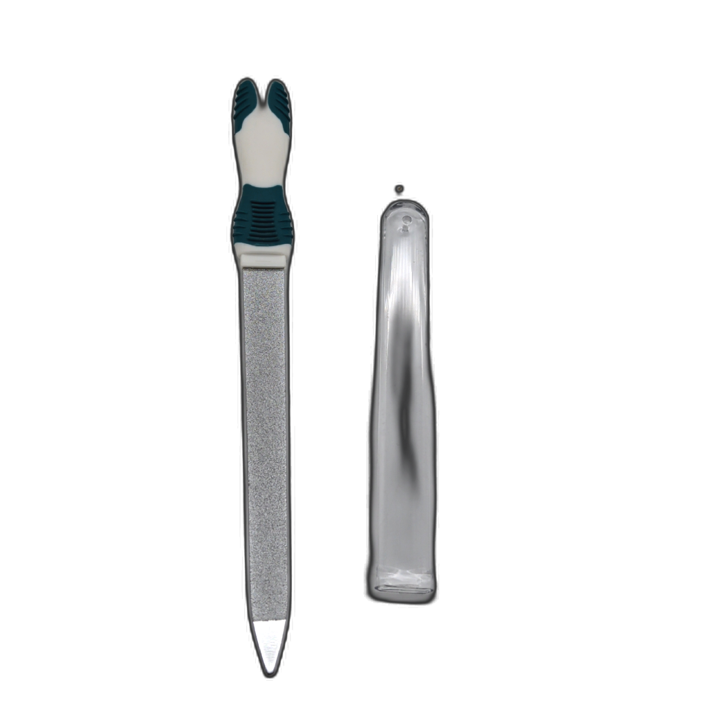 Green Soft Grip Nail File 6.25 Inch