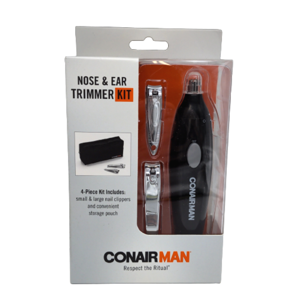Conair Man Nose & Ear Trimmer Kit with Nail Clippers