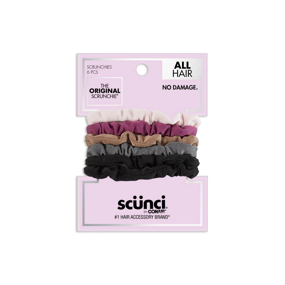 Scunci Mini Comfy Twisters Scrunchies 6 Pack