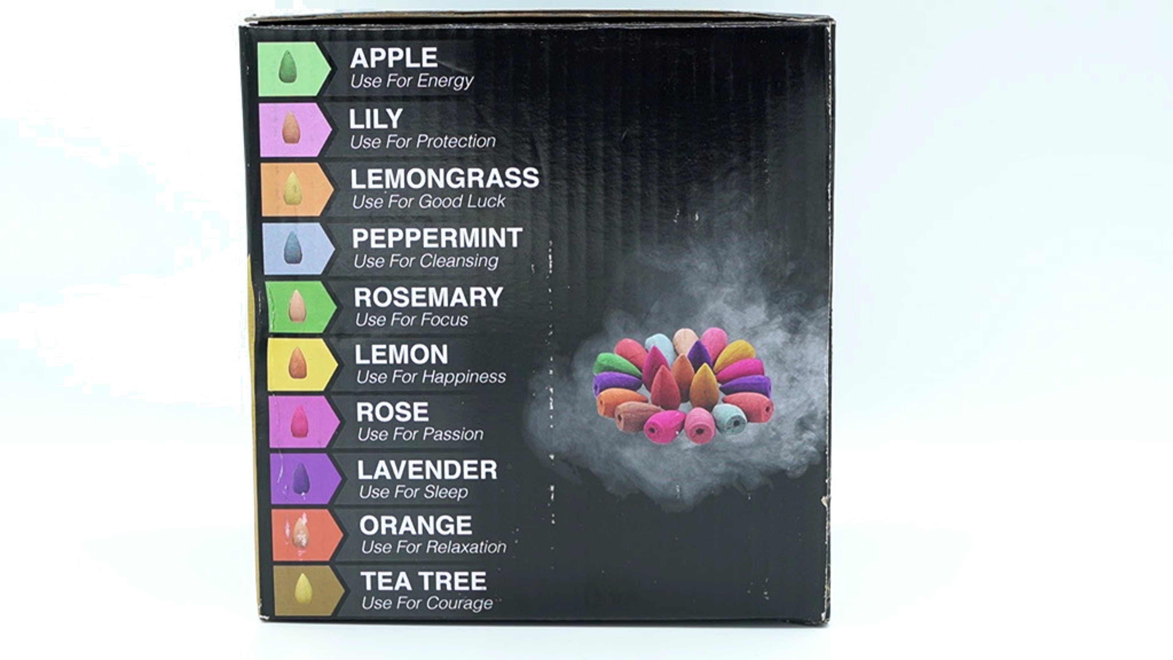Inscents Ceramic Incense Cone Holder with 10 Cones