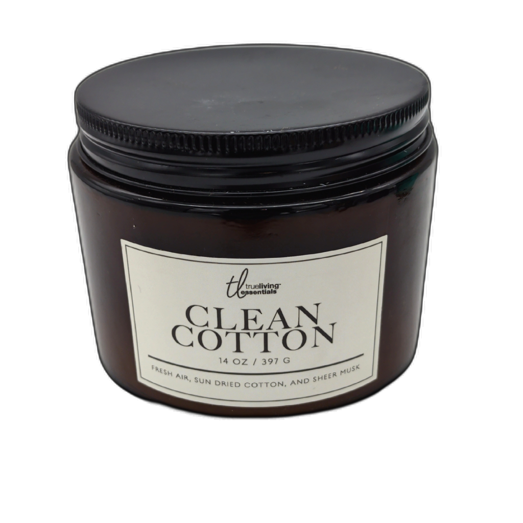 Travelling Essentials Clean Cotton 14oz Jar Candle