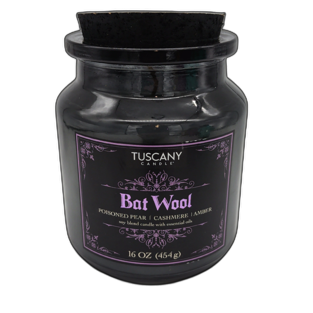 Tuscany Bat Wool 16oz Halloween Scented Jar Candle