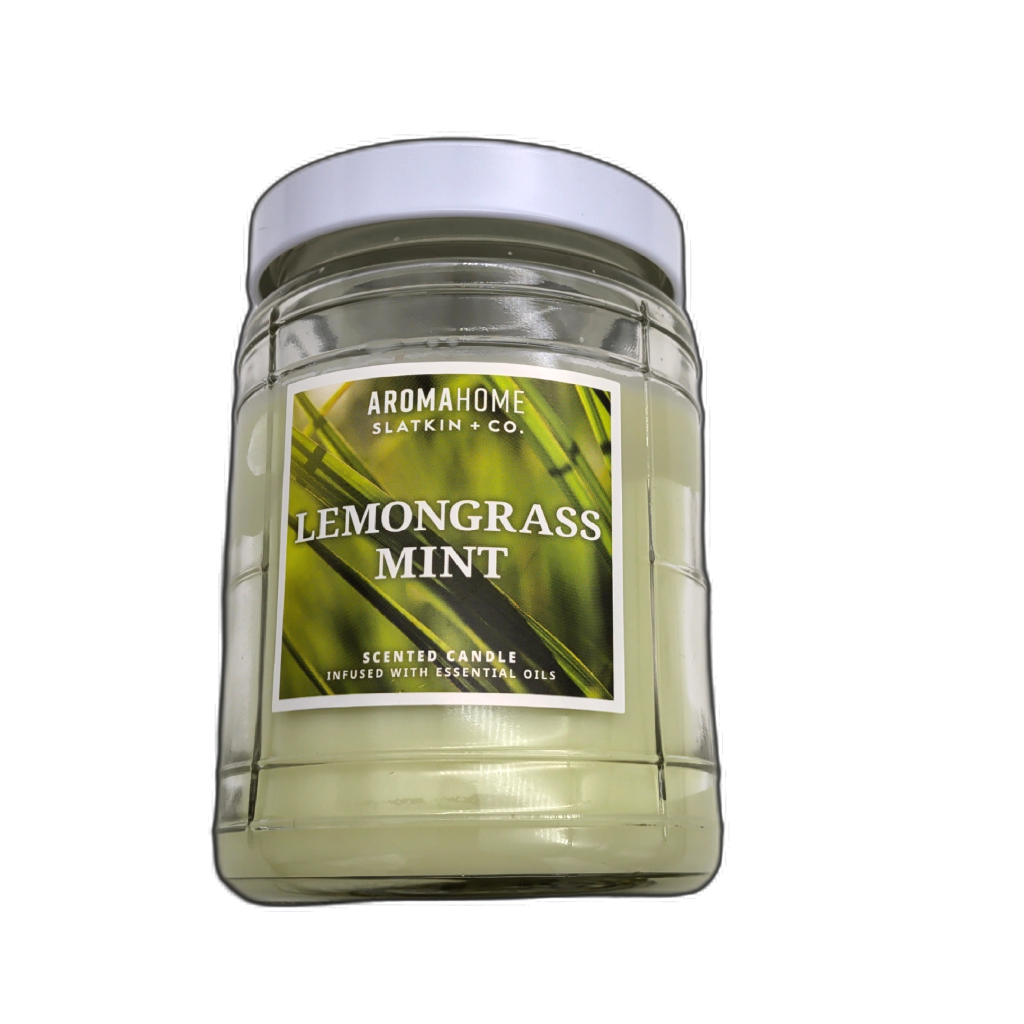 Aromahome Lemongrass Mint Jar Candle 16oz