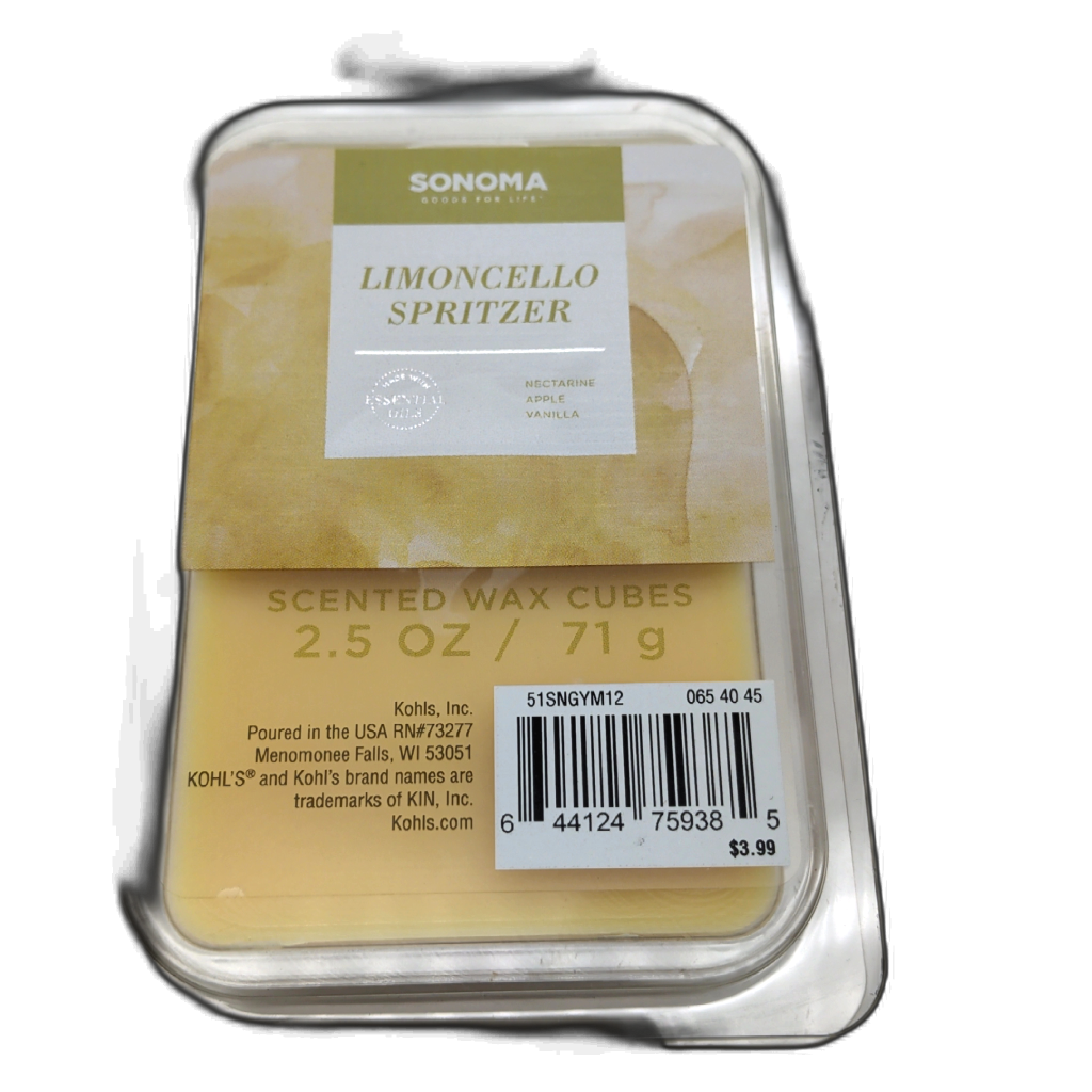Sonoma Limoncello Spritzer 2.5oz Wax Melts