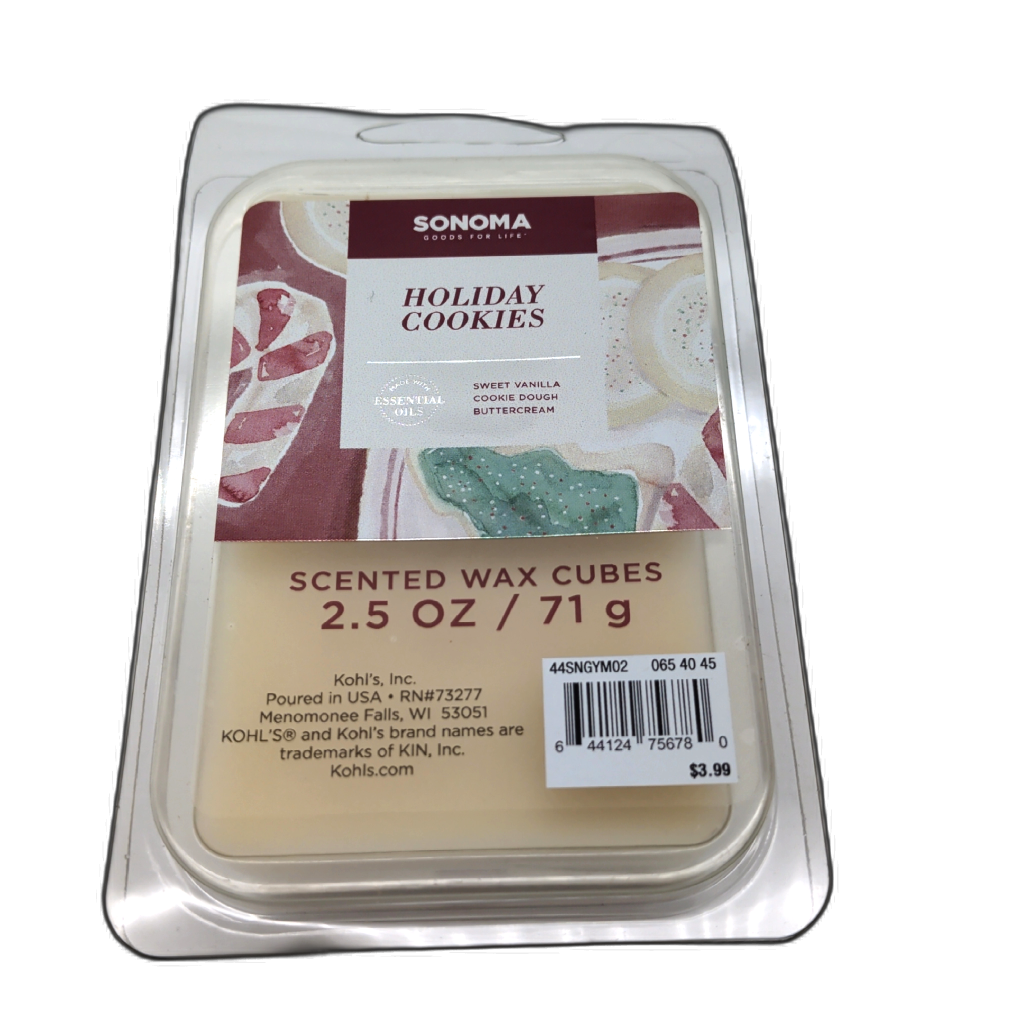 Sonoma Holiday Cookies 2.5oz Wax Melts