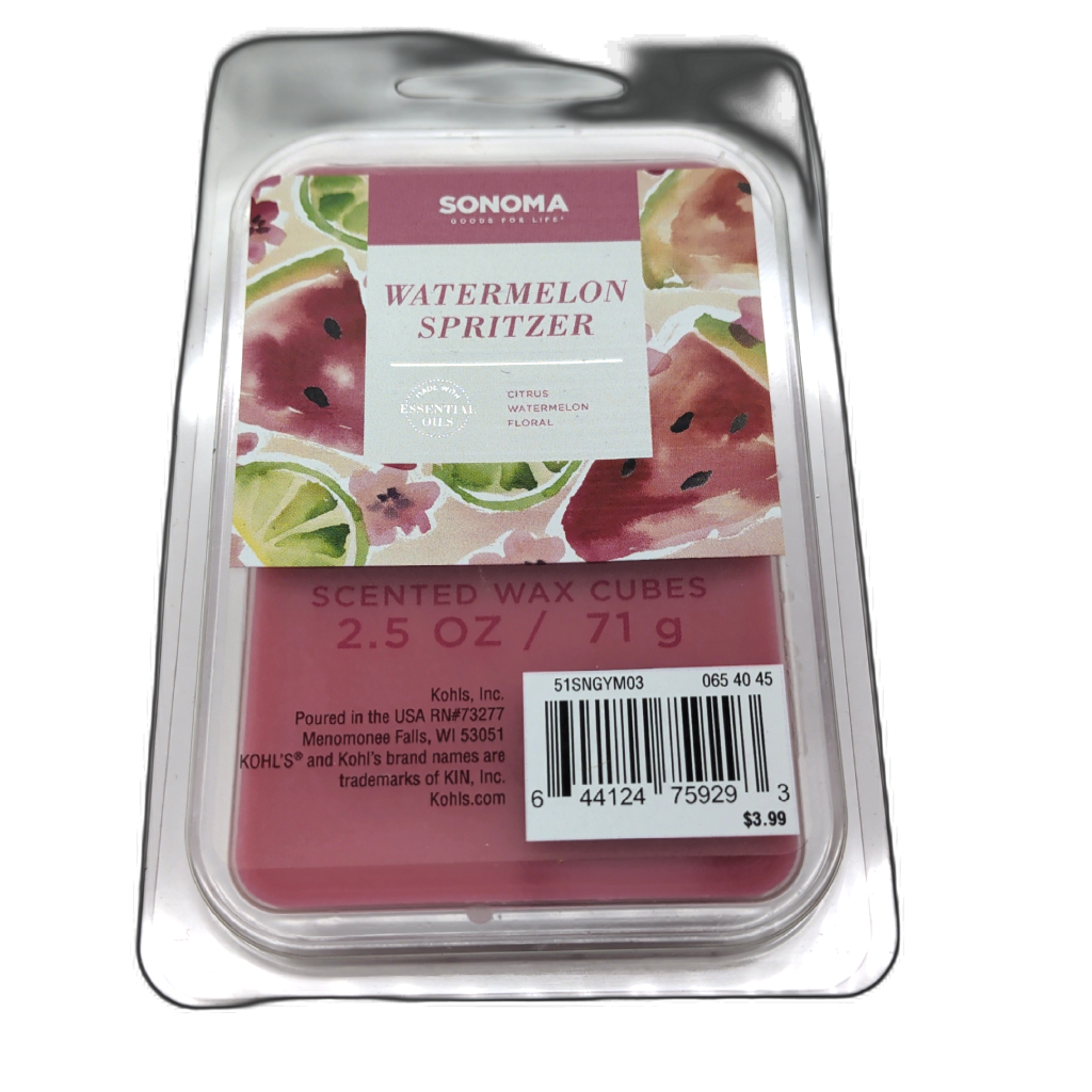 Sonoma Watermelon Spritzer 2.5oz Wax Melts
