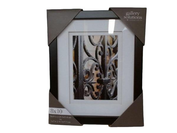 Picture Frame 8"x10" Black Wood Gallery Solutions