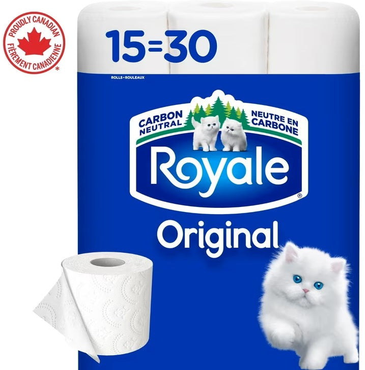 Royale Original Toilet Paper 15 = 30 Rolls 2 Ply(endcap)