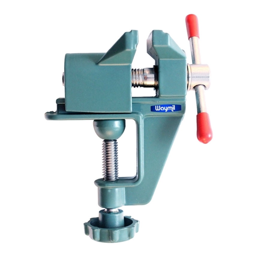 Aluminum Table Vise 1.5 Inch Bench Clamp - in use